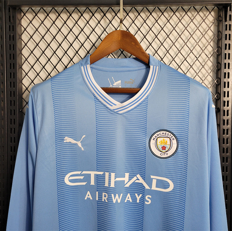 Maillot Manchester City Domicile Manches Longues 23/24