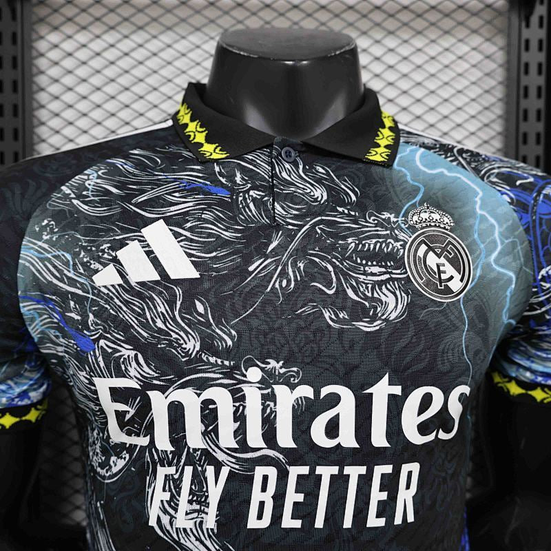 Camiseta Real Madrid Negro Azul Versión Player 24/25