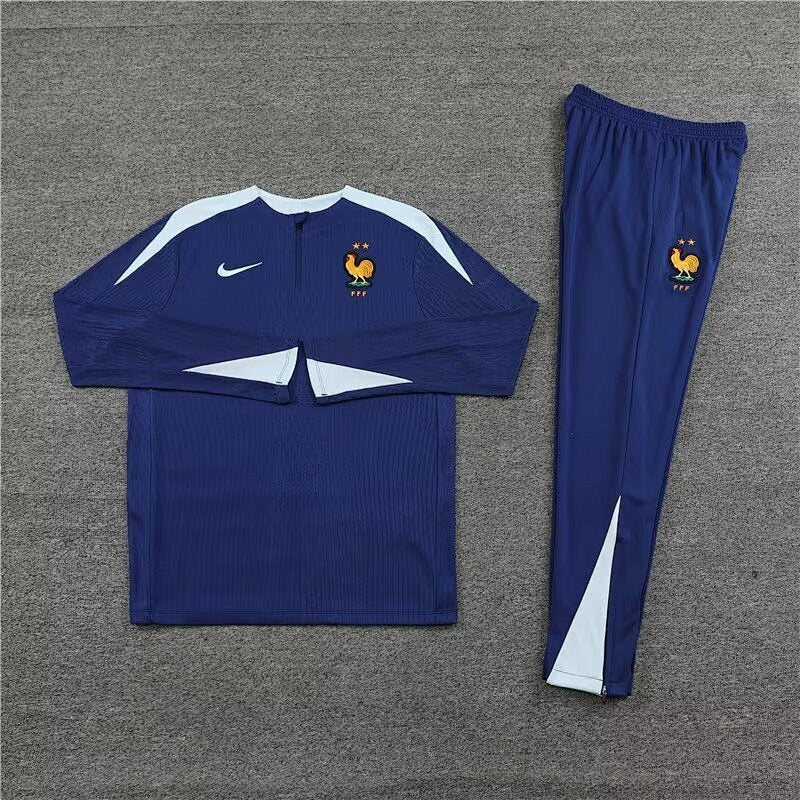 Maillot France Navy Manches Longues 25/26