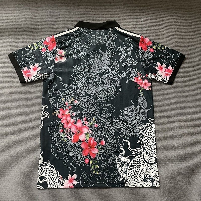 Maillot Real Madrid Dragon Flower Noir Édition spéciale 25/26
