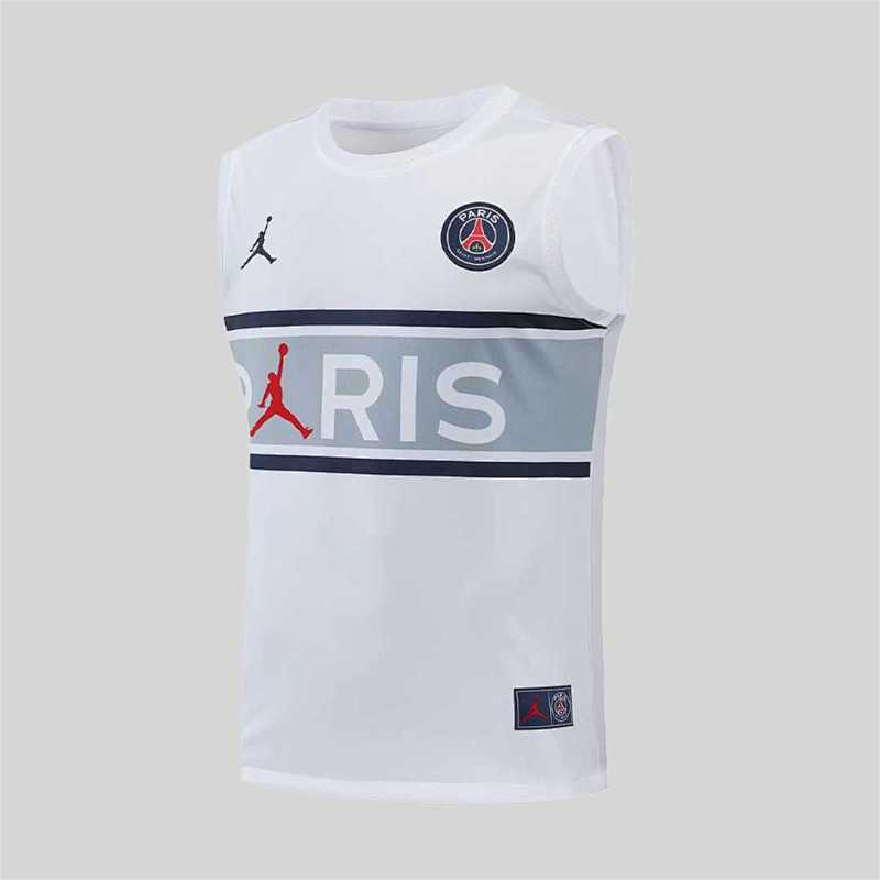 Camiseta sin Mangas PSG Blanco Gris 22/23