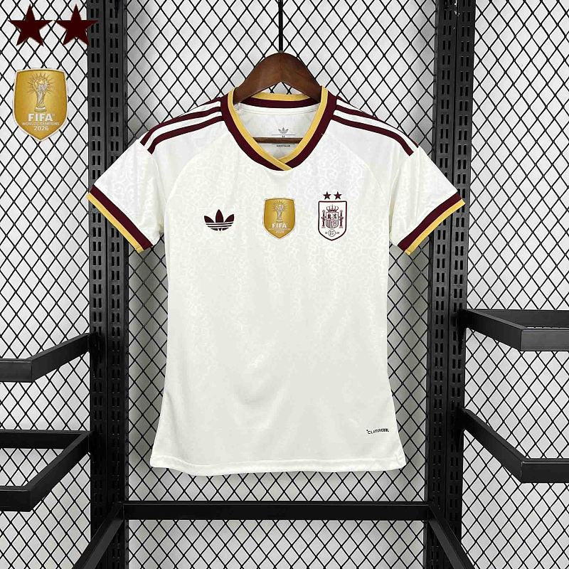 Maillot Femme Espagne Extérieur 2 Étoiles 2026