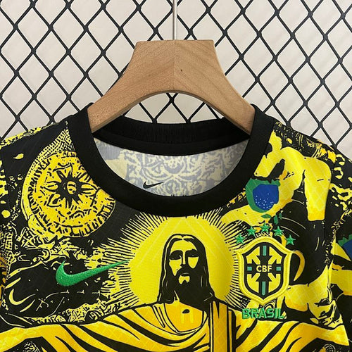 Ensemble Enfant Brésil Jesus Yellow Édition spéciale 24/25