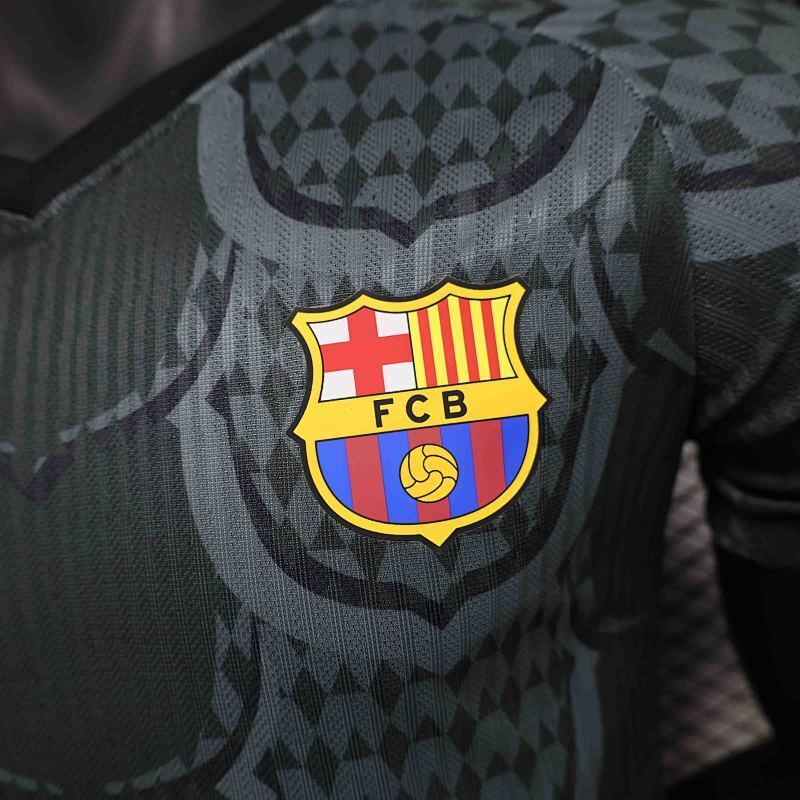 Camiseta FC Barcelona Negro Pre-Partido 24/25