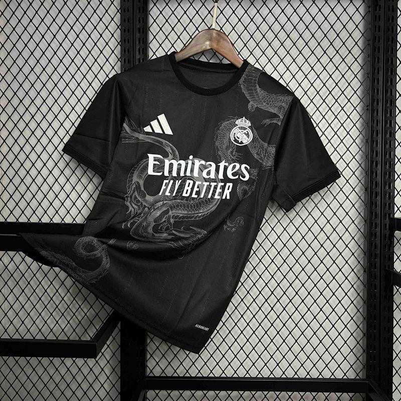 Maillot Real Madrid Dragon Noir Édition spéciale 24/25