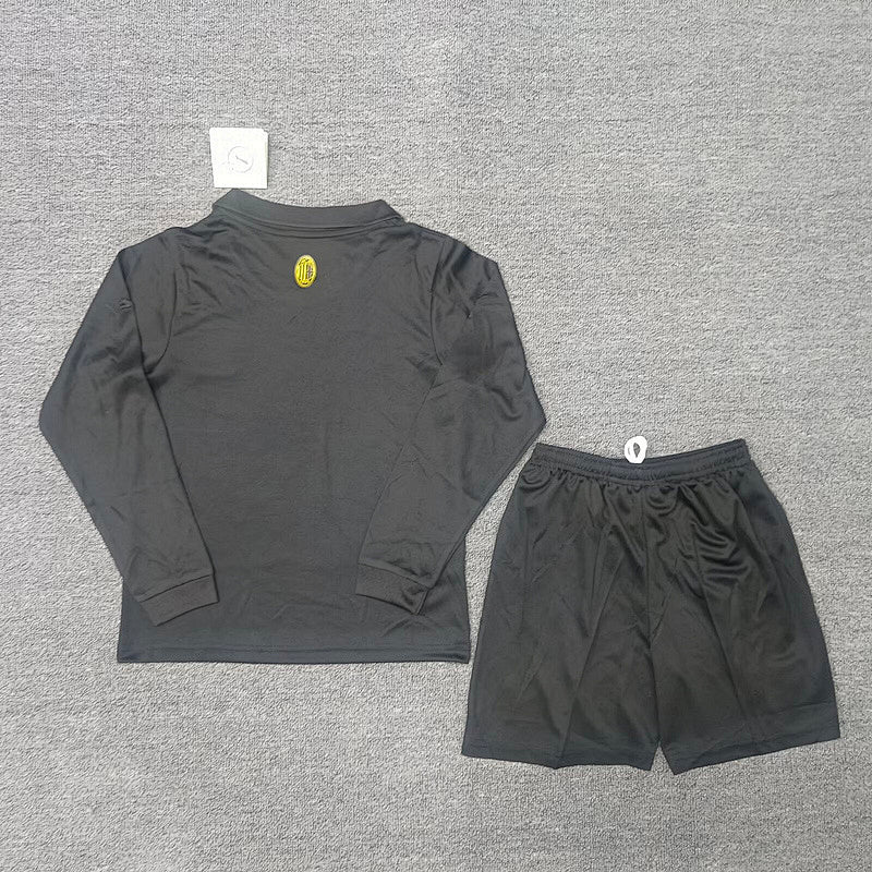 Ensemble Enfant AC Milan 125 ans Noir Manches Longues 24/25