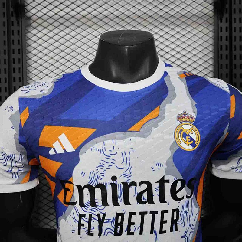 Maillot Real Madrid Bleu Orange Player Version 25/26
