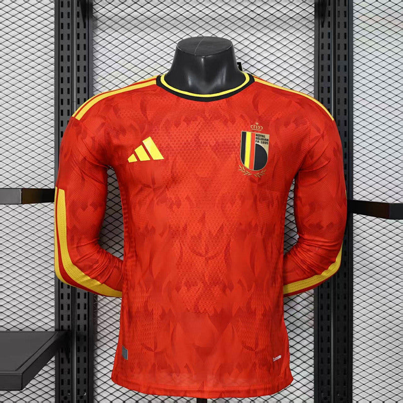 Maillot Belgique Domicile Manches Longues Coupe du Monde 2026