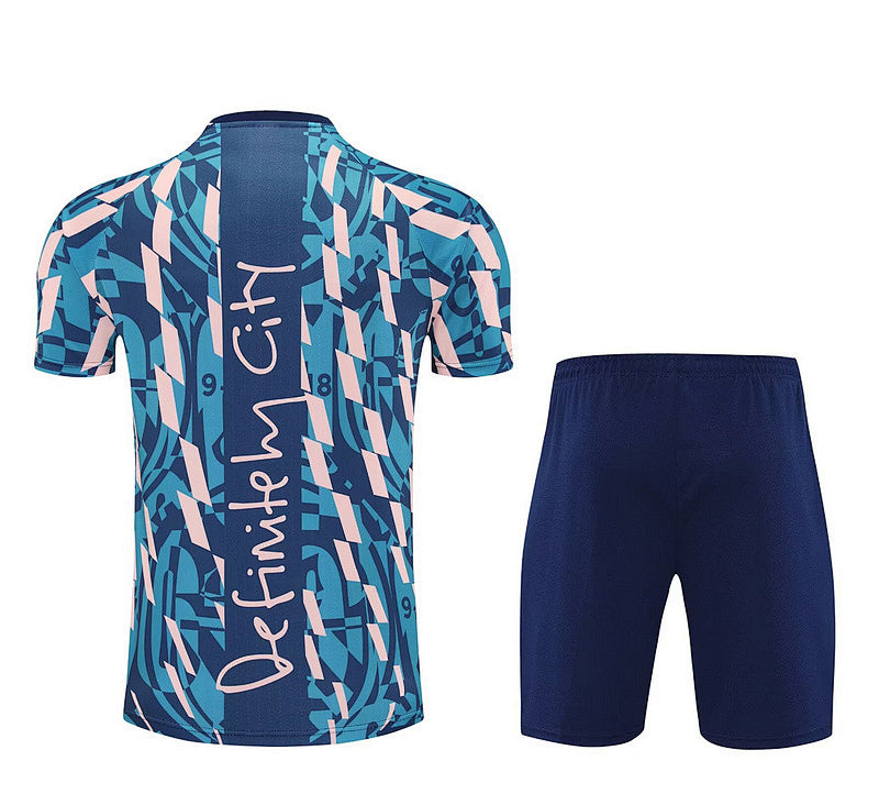 Ensemble Manchester City Bleu&Beige Prématch 25/26