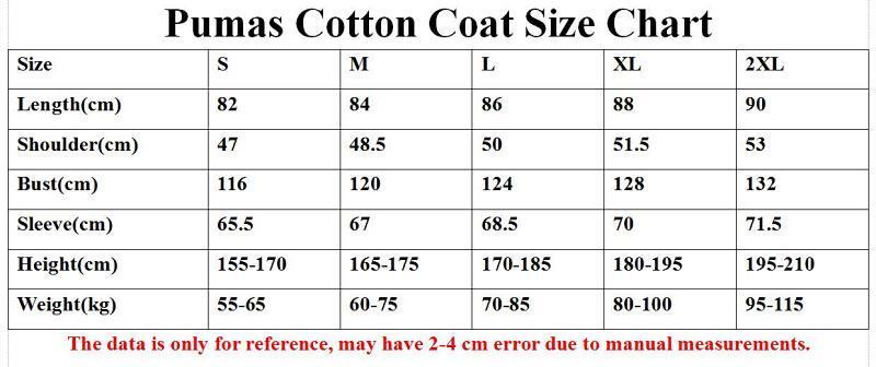 Survêtement Cotton Coat Chart 25/26