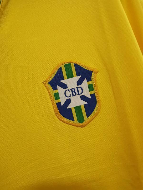 Maillot Brazil yellow Domicile Rétro Vintage
