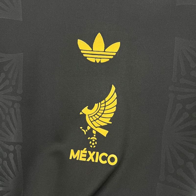 Maillot Mexico Gold Black 25/26