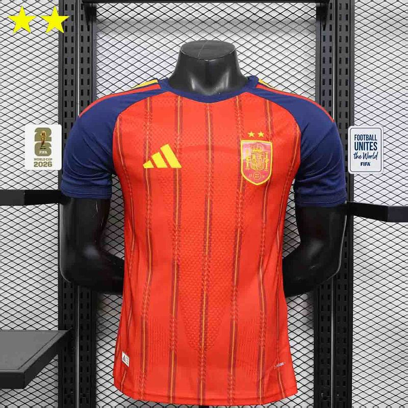 Maillot Espagne Domicile 2 Étoiles Player Version 2026