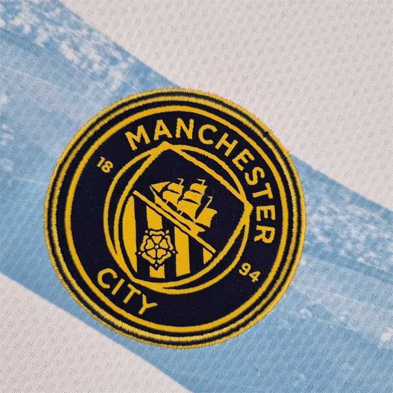 Maillot Manchester City Bleu Blanc 22/23