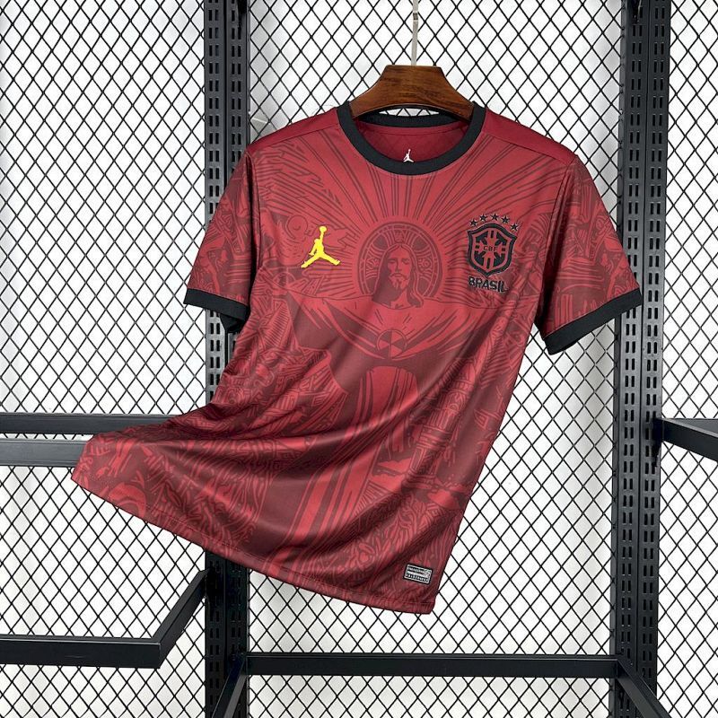 Maillot Brésil Rouge 2025