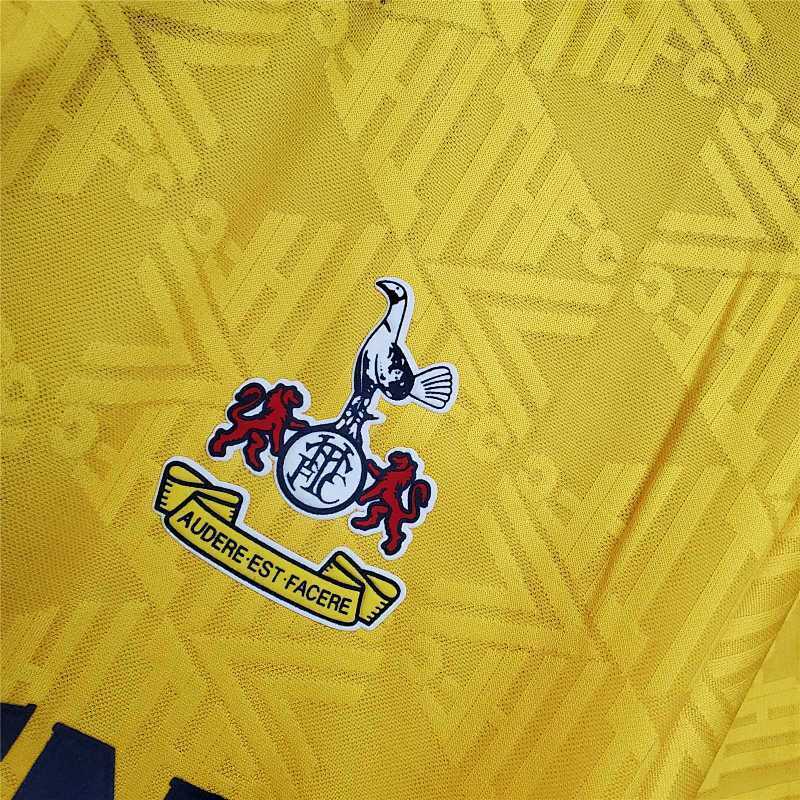 Camiseta Tottenham Amarillo Visitante 92/94