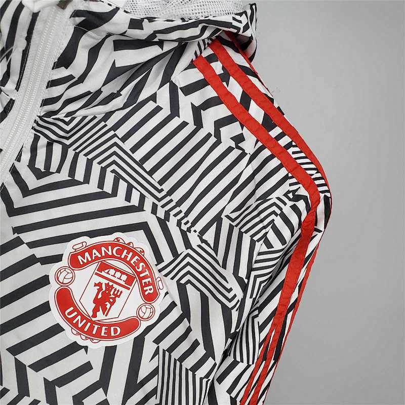 Chándal Manchester United Negro Blanco 21/22