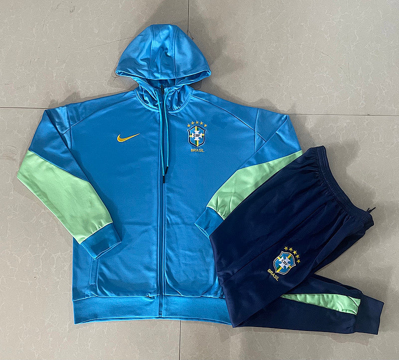 Survêtement Brésil Hoodie Manches Longues 2024
