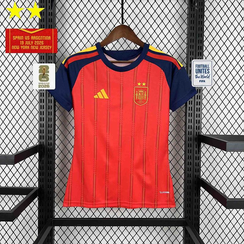 Maillot Femme Espagne Domicile 2 Étoiles 2026