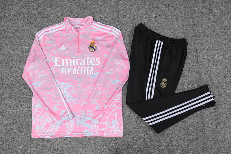 Chándal Real Madrid Dragon Rosa Edición Especial Manga Larga 23/24