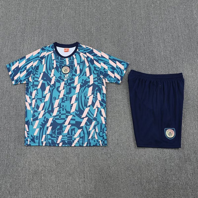 Ensemble Manchester City Bleu&Beige Prématch 25/26