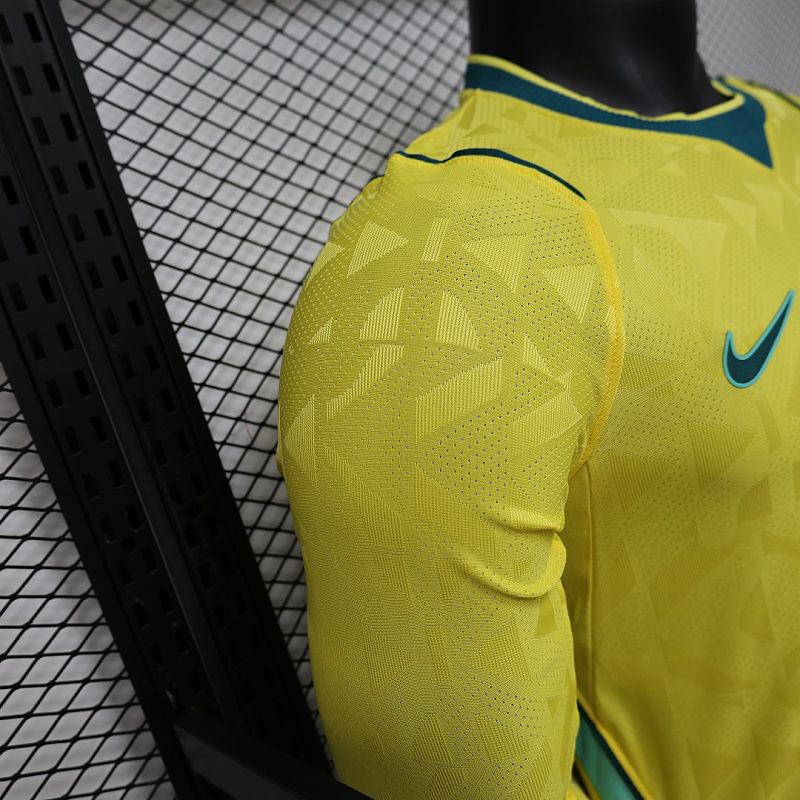Maillot Brésil Domicile Manches Longues Coupe du Monde 2026