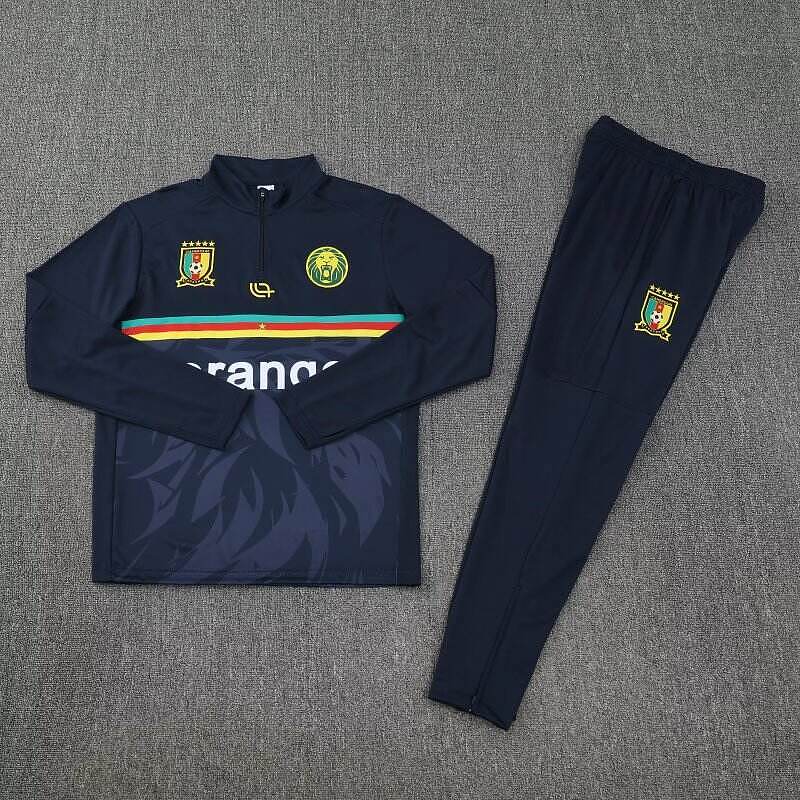 Maillot Cameroon Navy Sweatshirt Pre-Match 25/26