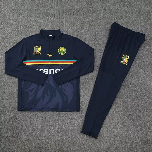 Ensemble Cameroun Navy Sweatshirt Prématch 25/26