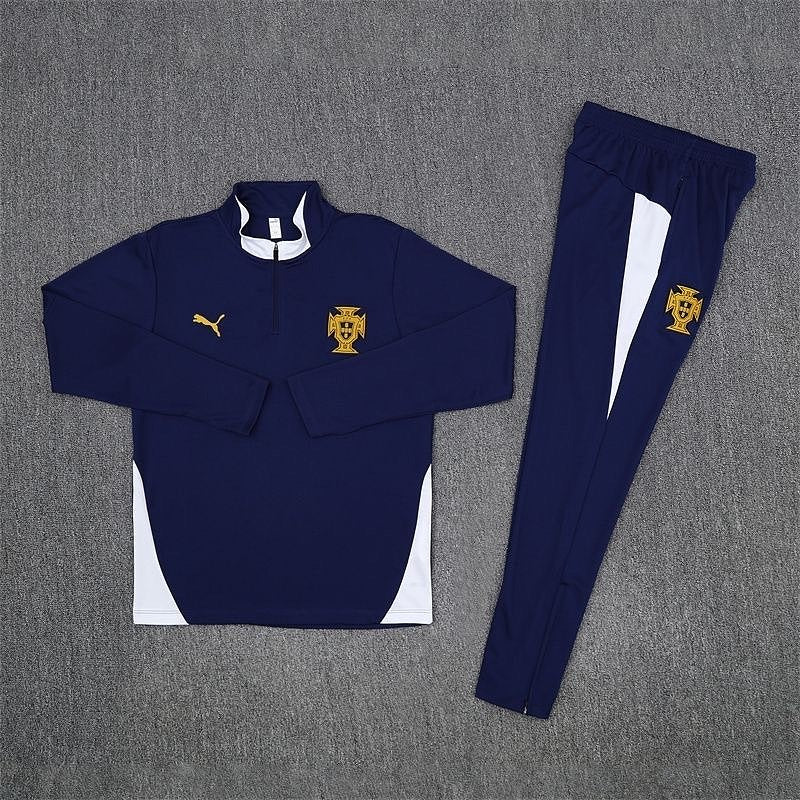 Maillot Portugal Navy Sweatshirt Prématch 25/26