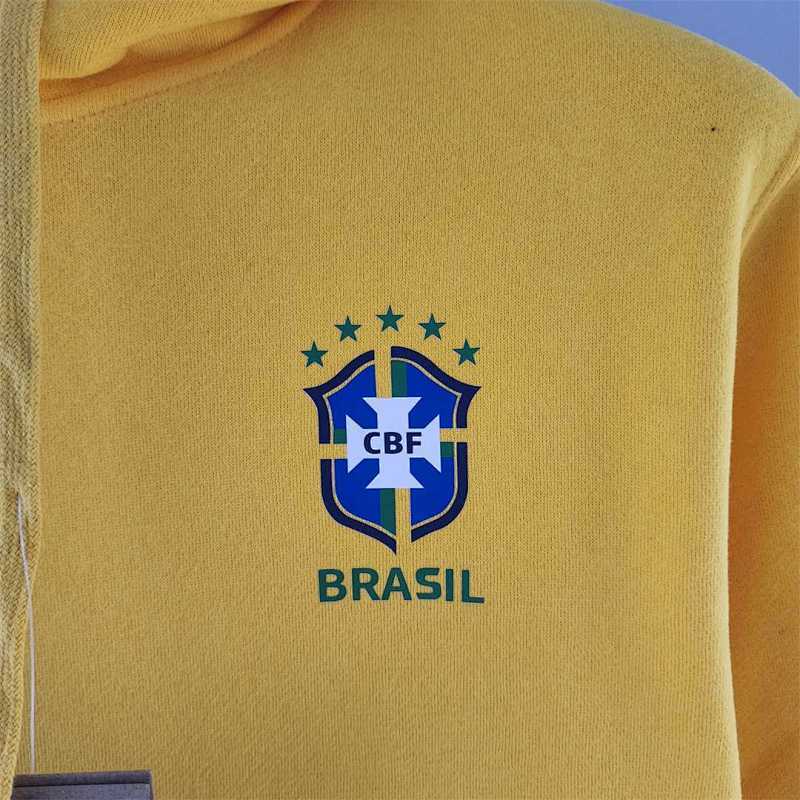 Survêtement Brazil Hoodie Yellow 25/26