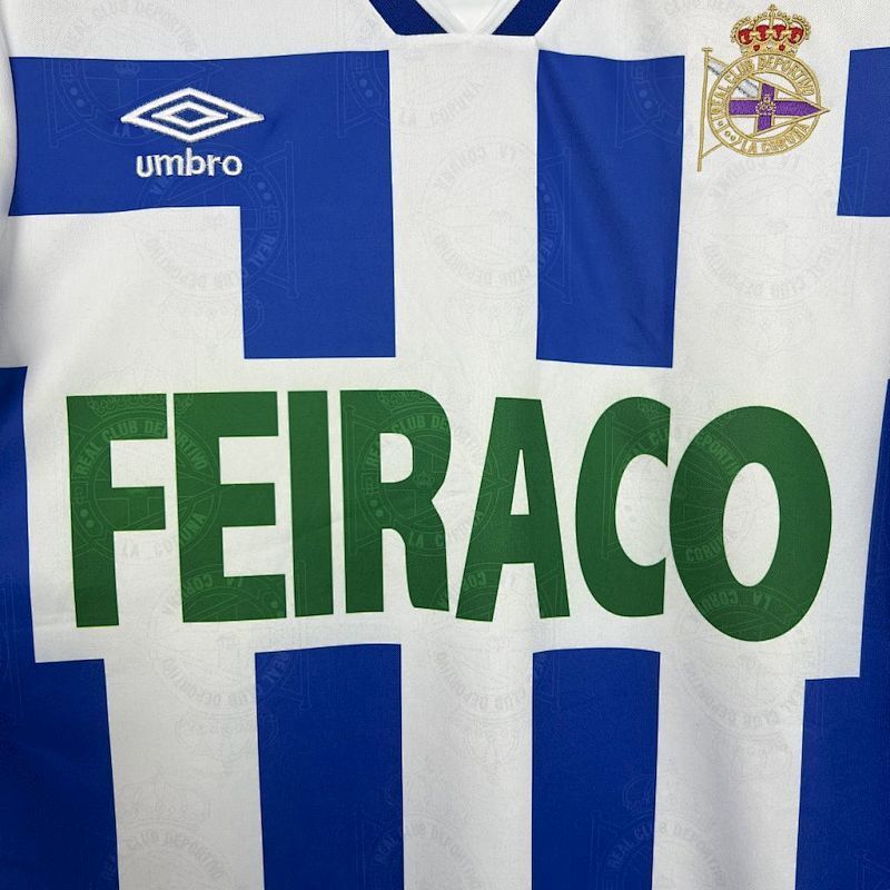 Maillot Deportivo La Coruna Domicile Rétro 94/95