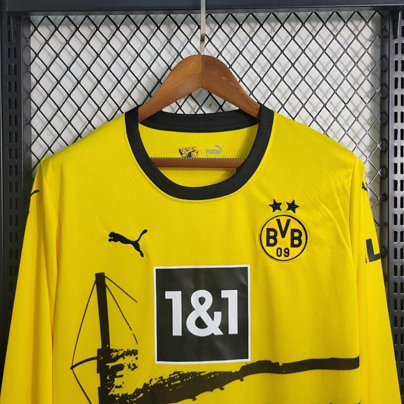 Maillot Borussia Dortmund Domicile Manches Longues 23/24