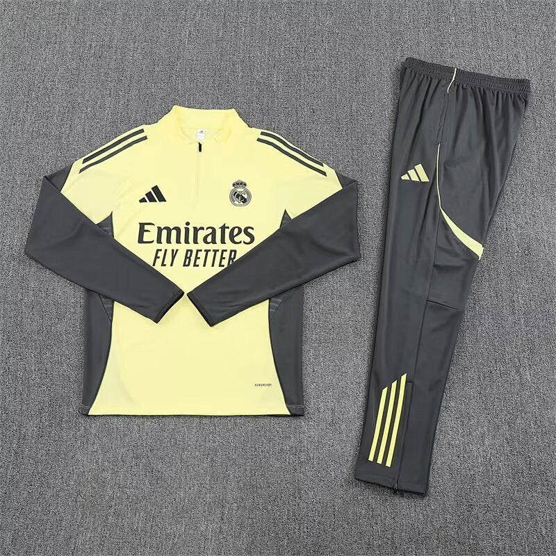 Survêtement Real Madrid Jaune&Gris 25/26