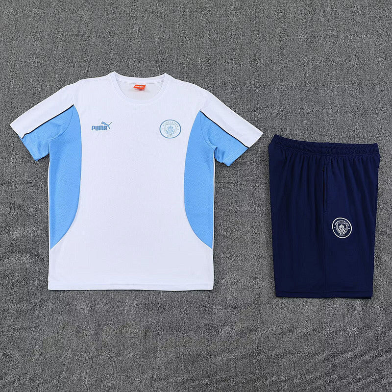 Ensemble Manchester City Blanc&Bleu Prématch 25/26