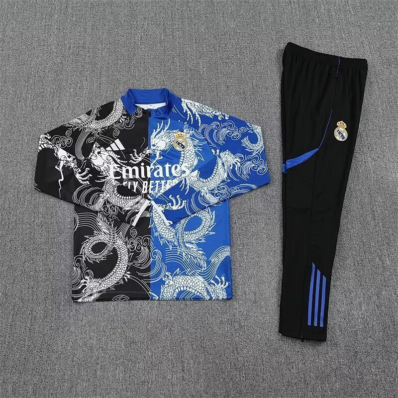 Survêtement Real Madrid Noir&Bleu 25/26