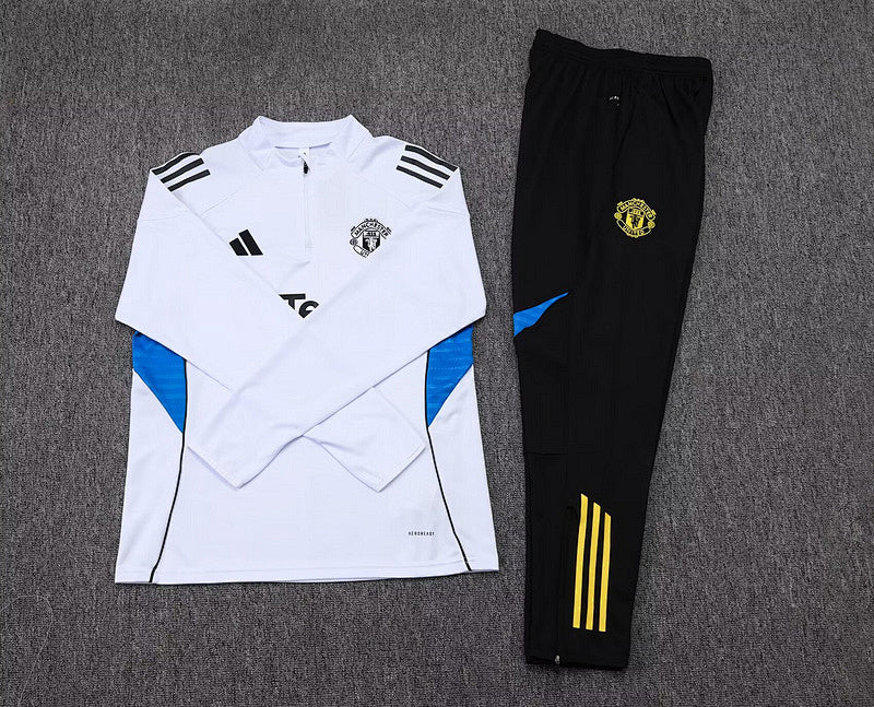 Survêtement Manchester United Blanc&Bleu 25/26