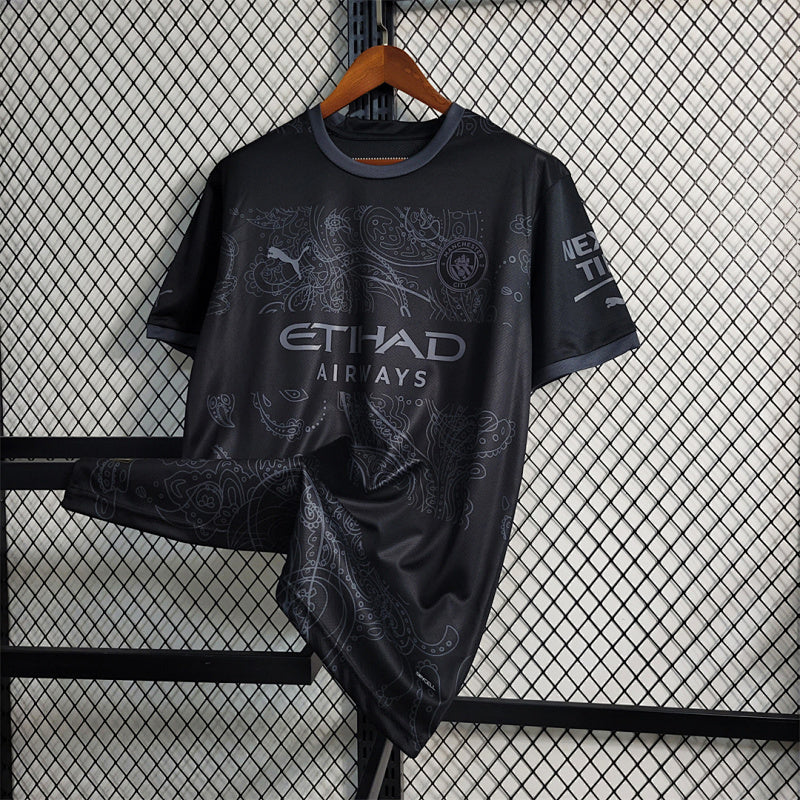 Camiseta Manchester City Negro 23/24