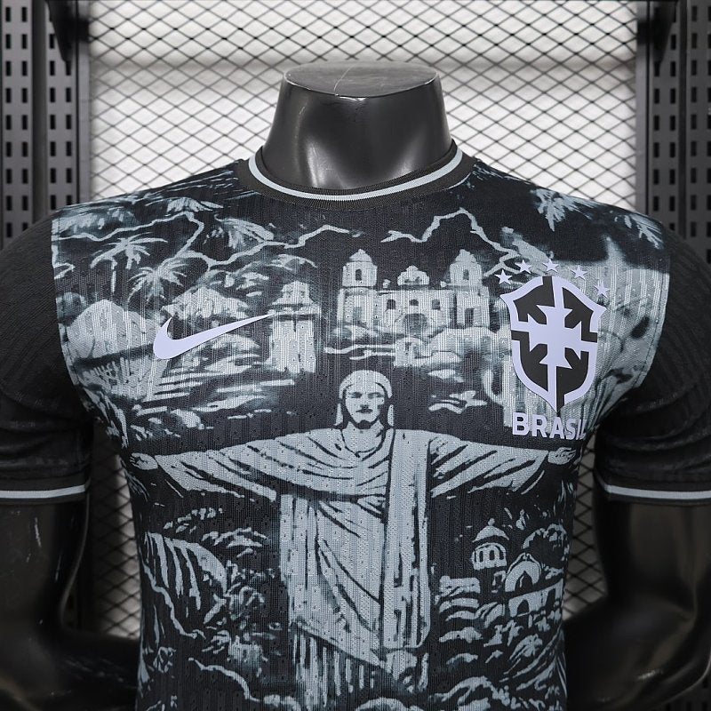Maillot Brazil Jesus Grey Player Version 26/27