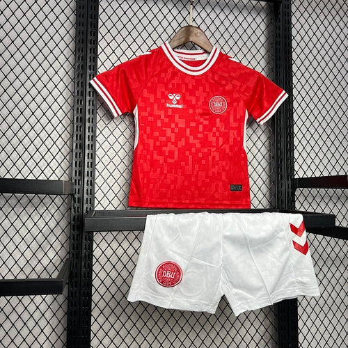 Denmark UEFA Home Kids Kit 2024