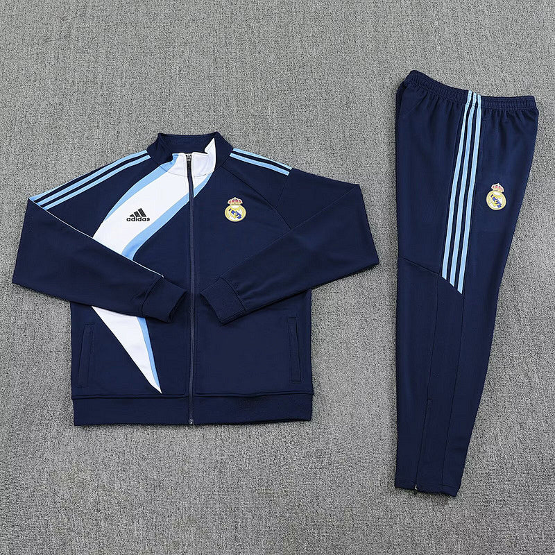 Survêtement Real Madrid Blanc&Marine 25/26