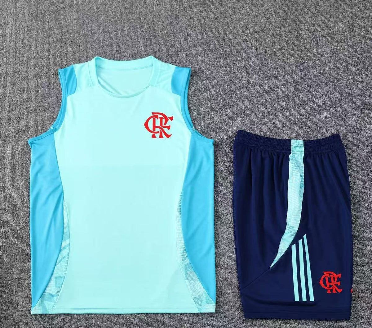 Short + débardeur Flamengo Bleu Ciel