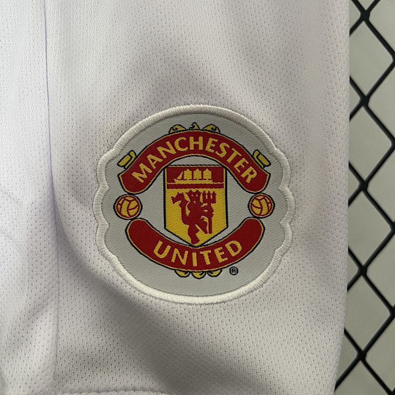Conjunto Niño Manchester United Visitante 07/08