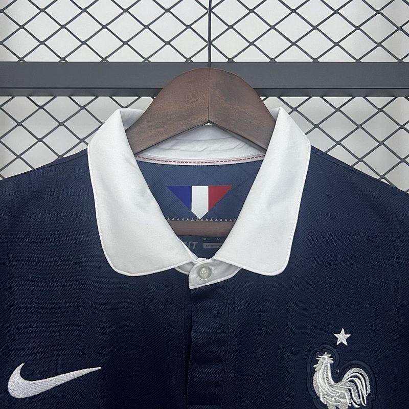 Maillot France Vintage Dropship Domicile Rétro 2014