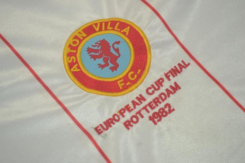 Camiseta Aston Villa Blanco Visitante Retro 1982