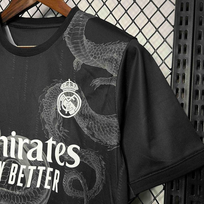 Maillot Real Madrid Dragon Noir Édition spéciale 24/25