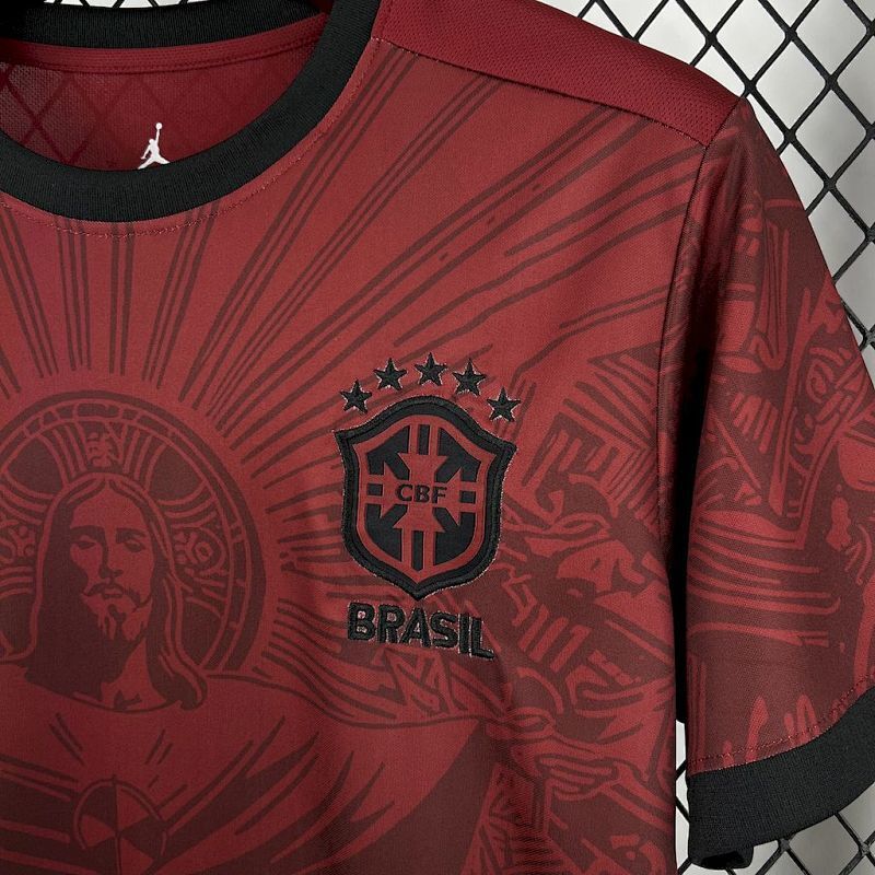 Camiseta Brasil Rojo Cristo Redentor Rojo Edición Especial 2025