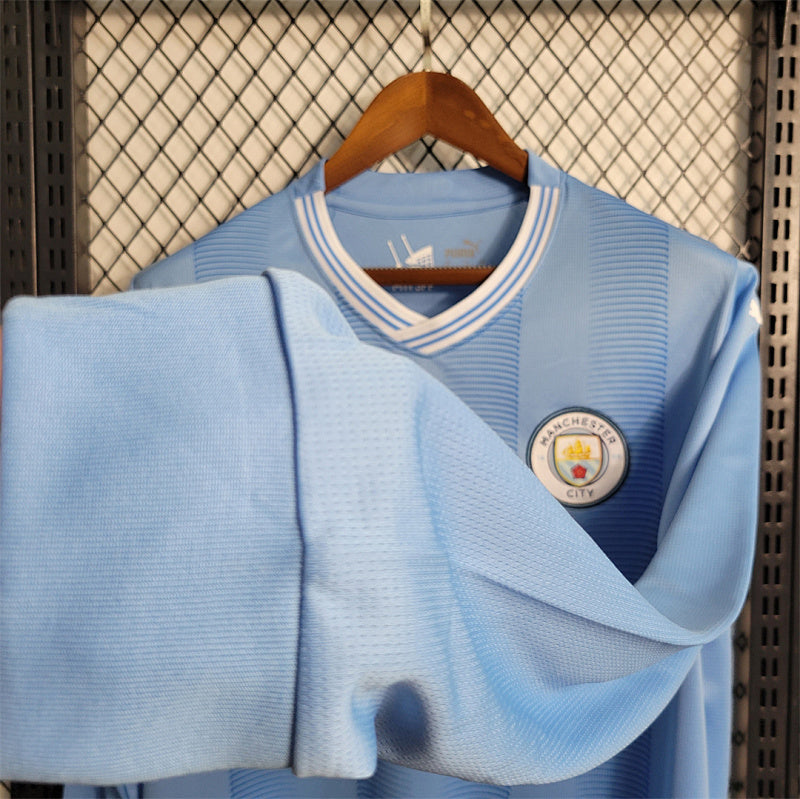 Maillot Manchester City Domicile Manches Longues 23/24