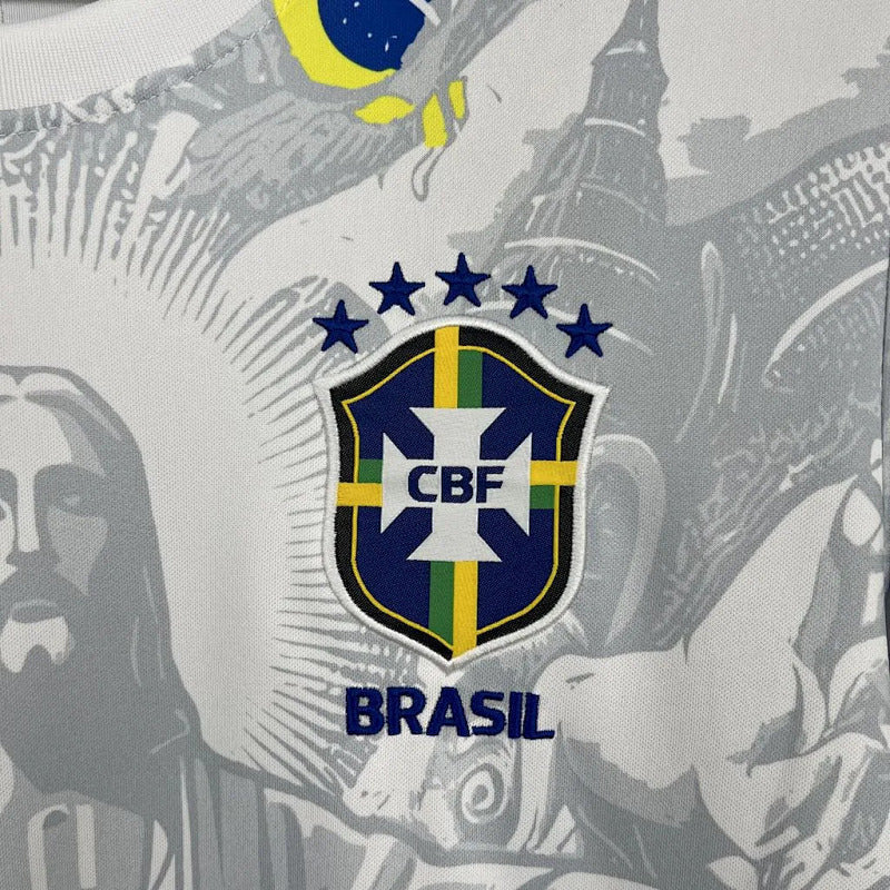 Maillot Brésil Blanc 2025