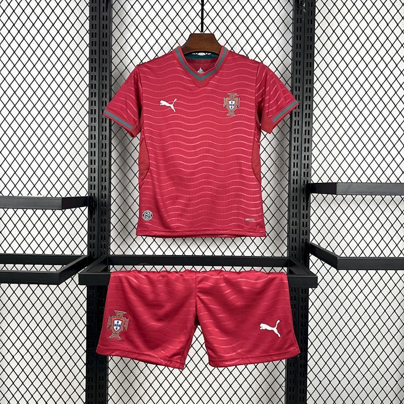 Maillot Portugal Domicile Enfant Coupe du Monde 2026