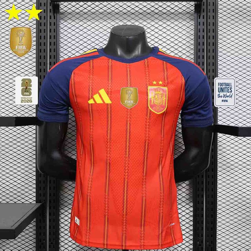 Maillot Espagne Domicile 2 Étoiles Player Version 2026